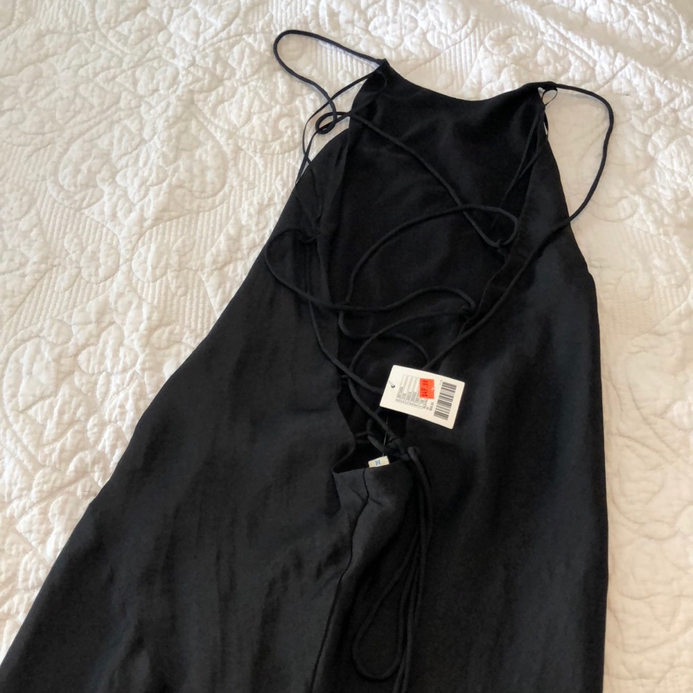 Beautiful silky open back long dress